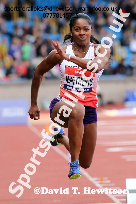 Womens triple jump, British Championships, Birmingham. Photo: David T. Hewitson/Sports for All Pics